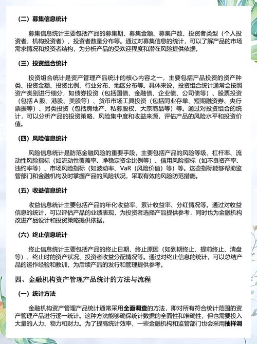 金融機構資產管理產品統計制度